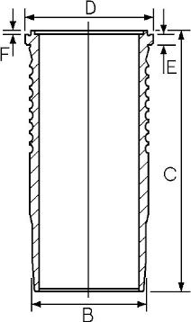 Goetze Engine 15-677620-00 - Гільза циліндра autocars.com.ua