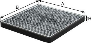 GoodWill AG 164 CFC - Фільтр, повітря у внутрішній простір autocars.com.ua