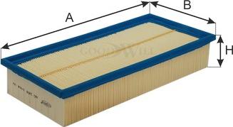 GoodWill AG 288 - Повітряний фільтр autocars.com.ua