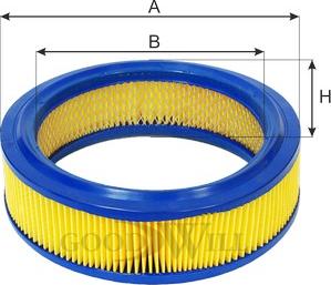 GoodWill AG 912 - Воздушный фильтр avtokuzovplus.com.ua