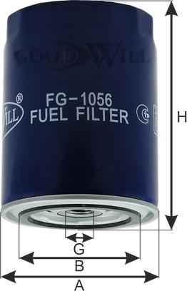 GoodWill FG 1056 - Паливний фільтр autocars.com.ua