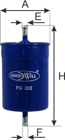 GoodWill FG 202 - Топливный фильтр autodnr.net