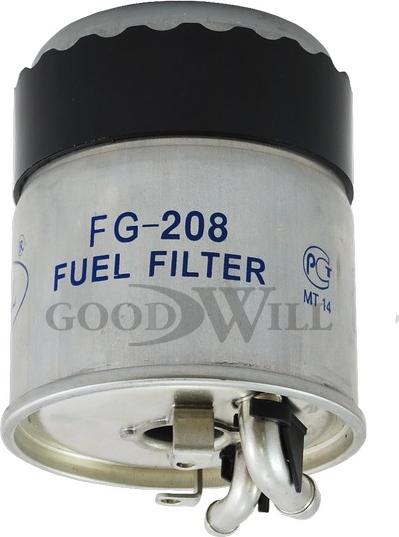 GoodWill FG 208 - Паливний фільтр autocars.com.ua