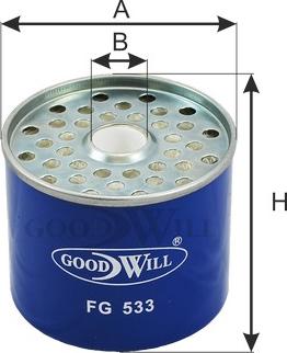 GoodWill FG 533 - Топливный фильтр autodnr.net