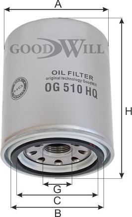 GoodWill OG 510 HQ - Масляный фильтр autodnr.net