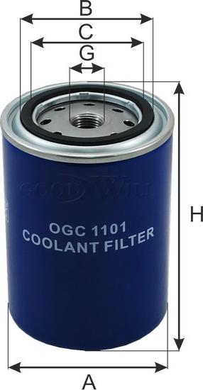 GoodWill OGC 1101 - Фільтр для охолоджуючої рідини autocars.com.ua