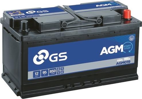 GS AGM019 - Стартерна акумуляторна батарея, АКБ autocars.com.ua