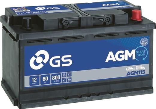 GS AGM115 - Стартерна акумуляторна батарея, АКБ autocars.com.ua