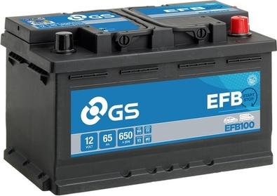 GS EFB100 - Стартерна акумуляторна батарея, АКБ autocars.com.ua