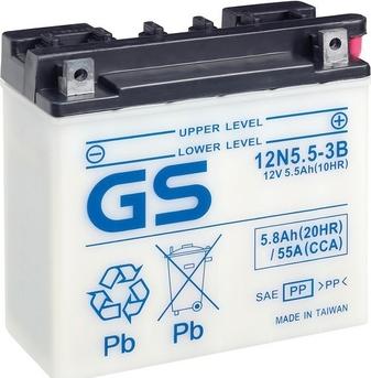GS GS-12N5.5-3B - Стартерная аккумуляторная батарея, АКБ autodnr.net
