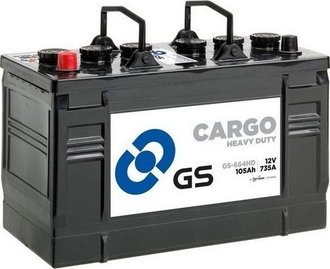 GS GS-664HD - Стартерна акумуляторна батарея, АКБ autocars.com.ua
