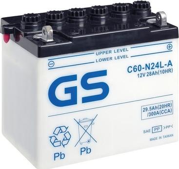 GS GS-C60-N24L-A - Стартерная аккумуляторная батарея, АКБ autodnr.net