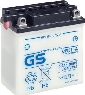 GS GS-CB3L-A - Стартерна акумуляторна батарея, АКБ autocars.com.ua