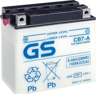 GS GS-CB7-A - Стартерна акумуляторна батарея, АКБ autocars.com.ua