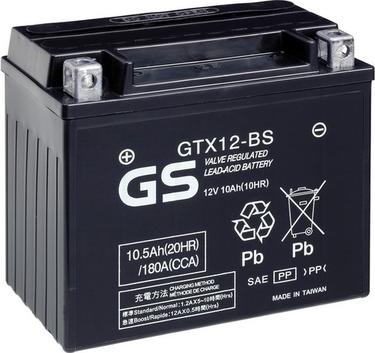 GS GS-GTX12-BS - Стартерная аккумуляторная батарея, АКБ autodnr.net
