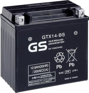 GS GS-GTX14-BS - Стартерная аккумуляторная батарея, АКБ autodnr.net