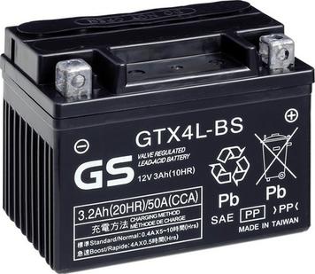 GS GS-GTX4L-BS - Стартерна акумуляторна батарея, АКБ autocars.com.ua