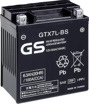 GS GS-GTX7L-BS - Стартерная аккумуляторная батарея, АКБ autodnr.net