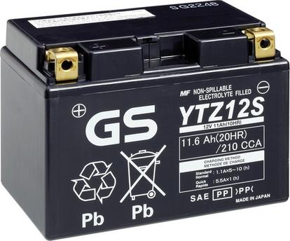 GS GS-YTZ12S - Стартерна акумуляторна батарея, АКБ autocars.com.ua