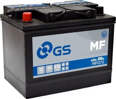 GS MF072 - Стартерна акумуляторна батарея, АКБ autocars.com.ua