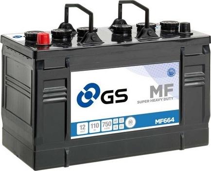 GS MF664 - Стартерна акумуляторна батарея, АКБ autocars.com.ua