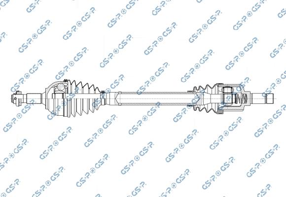 GSP 202315OL - Приводний вал autocars.com.ua