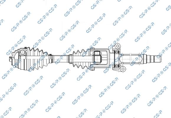 GSP 204087OL - Приводний вал autocars.com.ua