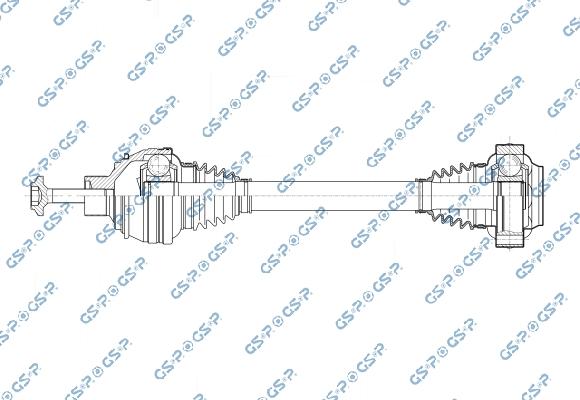 GSP 204099 - Приводний вал autocars.com.ua