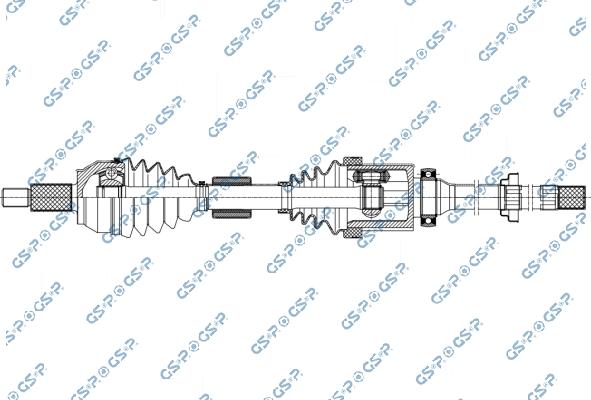 GSP 204191OL - Приводний вал autocars.com.ua