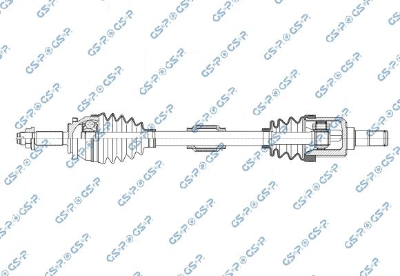 GSP 204210 - Приводний вал autocars.com.ua