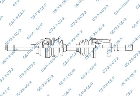 GSP 204350 - Приводний вал autocars.com.ua