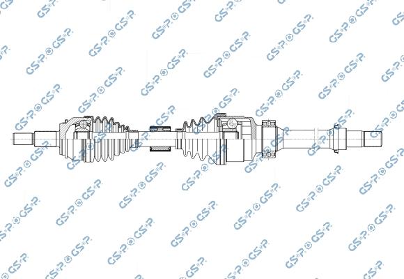 GSP 204386 - Приводний вал autocars.com.ua