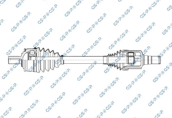 GSP 204536OL - Приводний вал autocars.com.ua