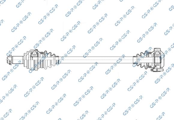 GSP 205082OL - Приводний вал autocars.com.ua