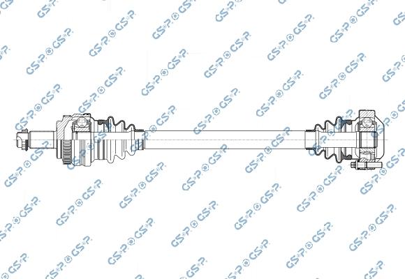 GSP 205136 - Приводний вал autocars.com.ua