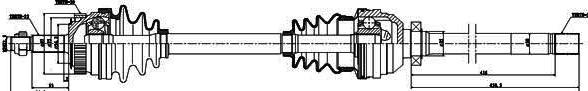 GSP 250171 - Приводний вал autocars.com.ua