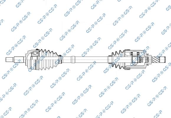 GSP 250498OL - Приводний вал autocars.com.ua