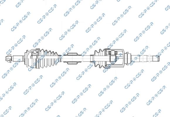GSP 256080 - Приводний вал autocars.com.ua