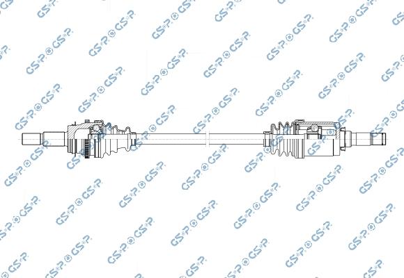 GSP 256116 - Приводний вал autocars.com.ua