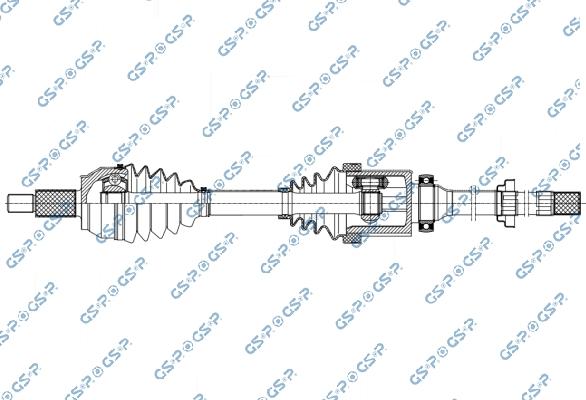 GSP 256284OL - Приводний вал autocars.com.ua