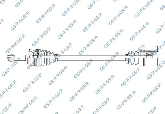GSP 256357 - Приводний вал autocars.com.ua