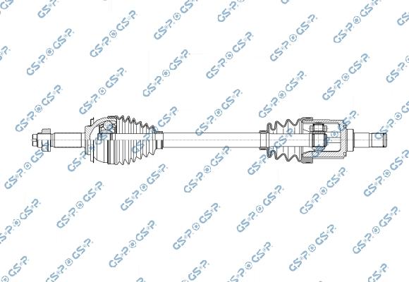GSP 256489 - Приводний вал autocars.com.ua