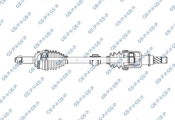 GSP 256491 - Приводний вал autocars.com.ua