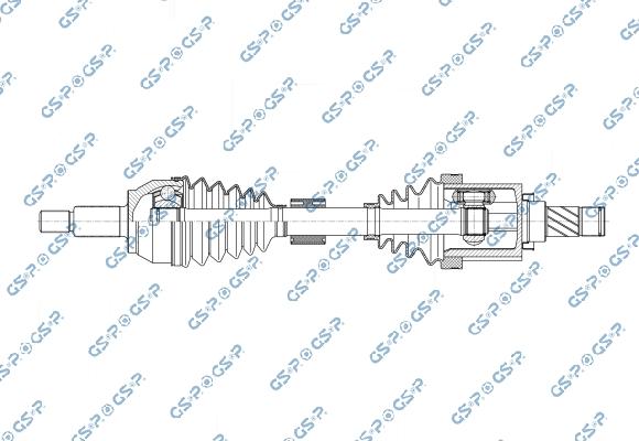 GSP 256503 - Приводний вал autocars.com.ua
