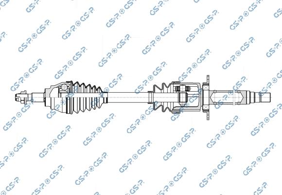 GSP 256507 - Приводний вал autocars.com.ua