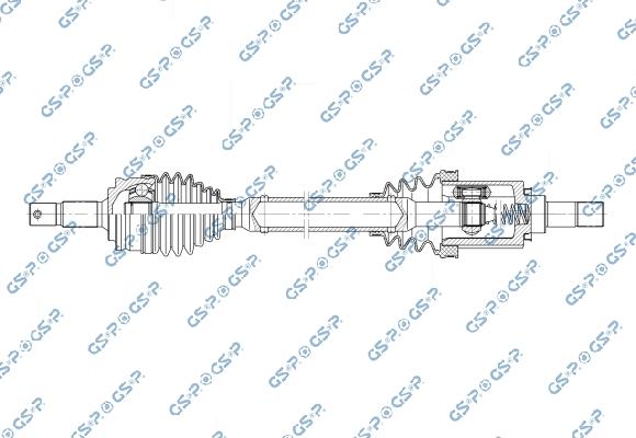 GSP 256582 - Приводний вал autocars.com.ua
