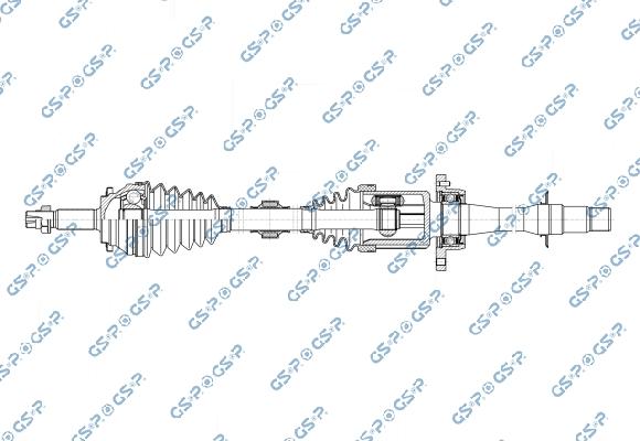 GSP 256657 - Приводний вал autocars.com.ua