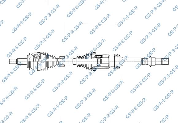 GSP 256841 - Приводний вал autocars.com.ua