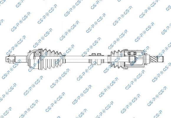 GSP 256864 - Приводний вал autocars.com.ua
