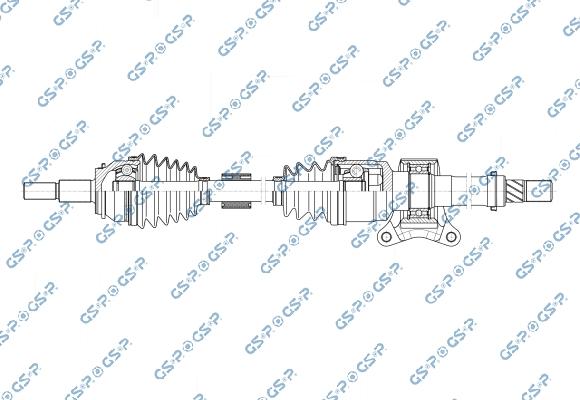 GSP 256893 - Приводний вал autocars.com.ua